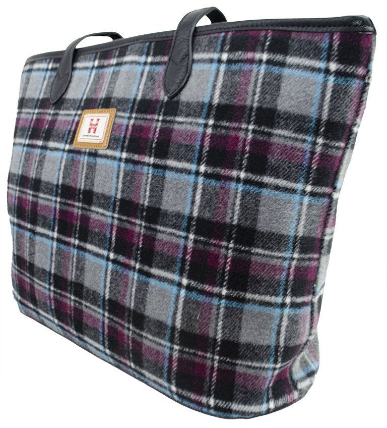 Strathurie Fashion Accessory Wholesaler Glasgow Strathurie Tweed Leander Violet Tote Handbag 8110 - Image 2