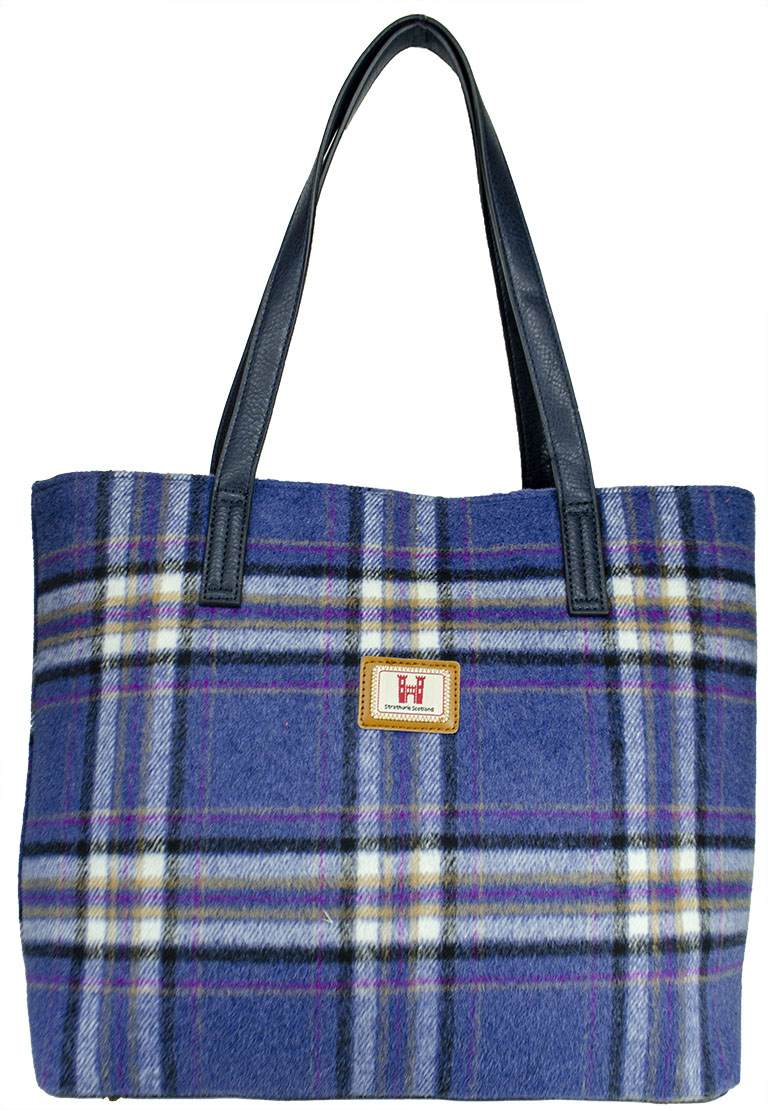 Strathurie Fashion Accessory Wholesaler Glasgow Strathurie Tweed Borland Blue Katrine Shopper 8001
