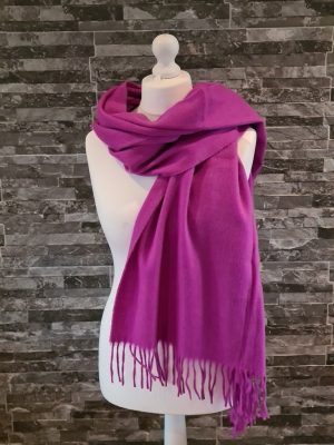Strathurie Large Lambswool Scarf WT132 Light Purple