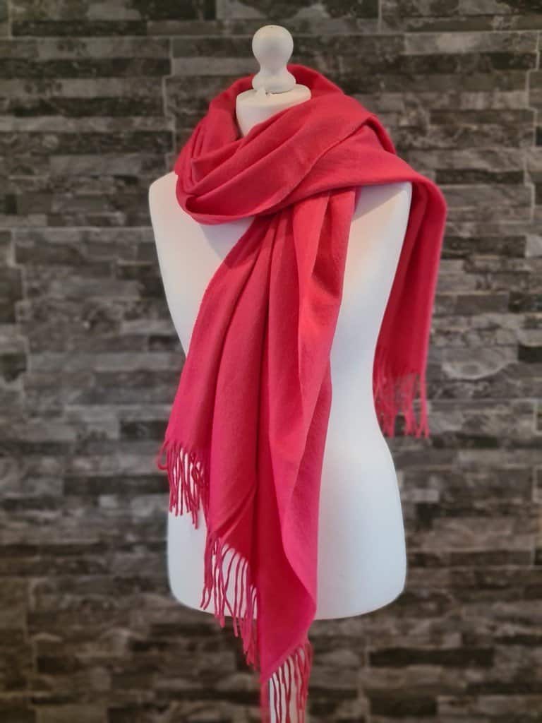 Strathurie Large Lambswool Scarf WT134 Peach