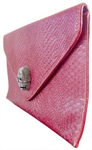 red skull clutch