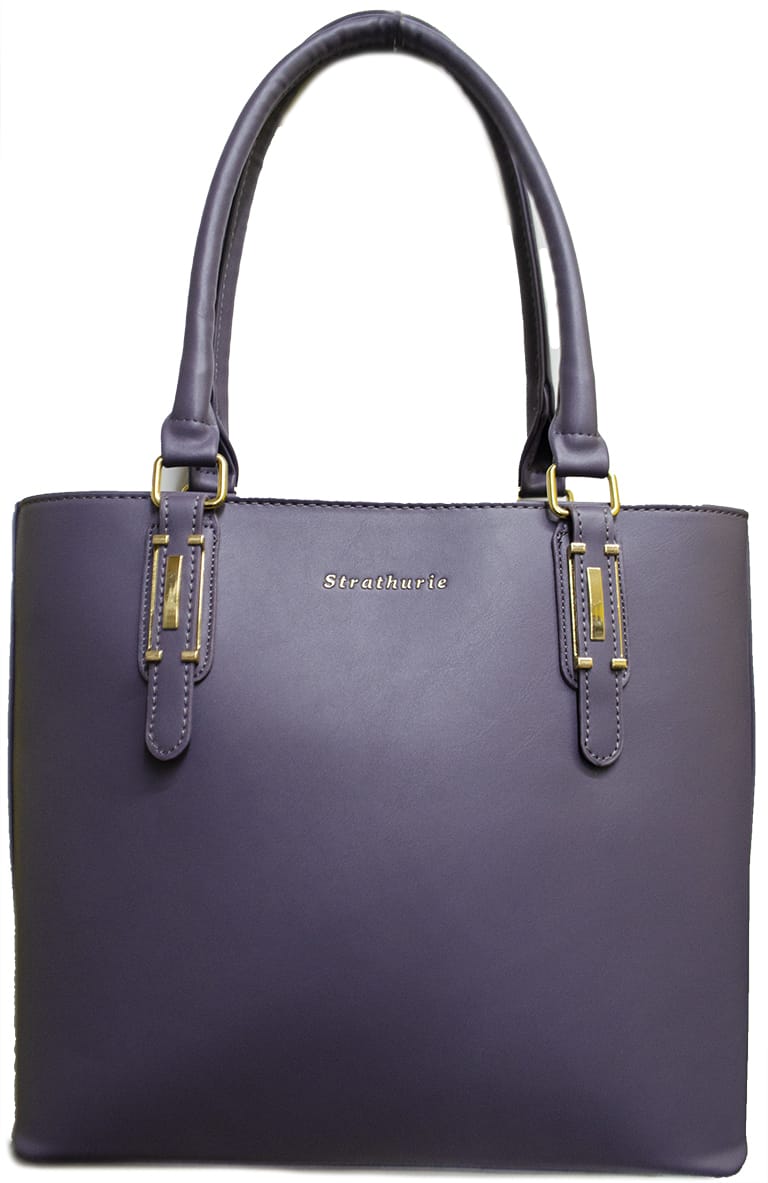 Strathurie Fashion Accessory Wholesaler Glasgow Strathurie Faux Leather Large Tote Bag Heather 8001-1