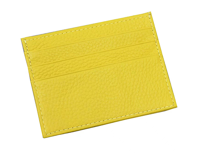 Strathurie Fashion Accessory Wholesaler Glasgow Yellow Leather Card Holder