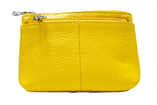 Strathurie Fashion Accessory Wholesaler Glasgow Leather Zipped Coin Purse Yellow