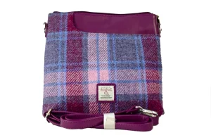 Harris Tweed Fuchsia Messenger Bag H2307