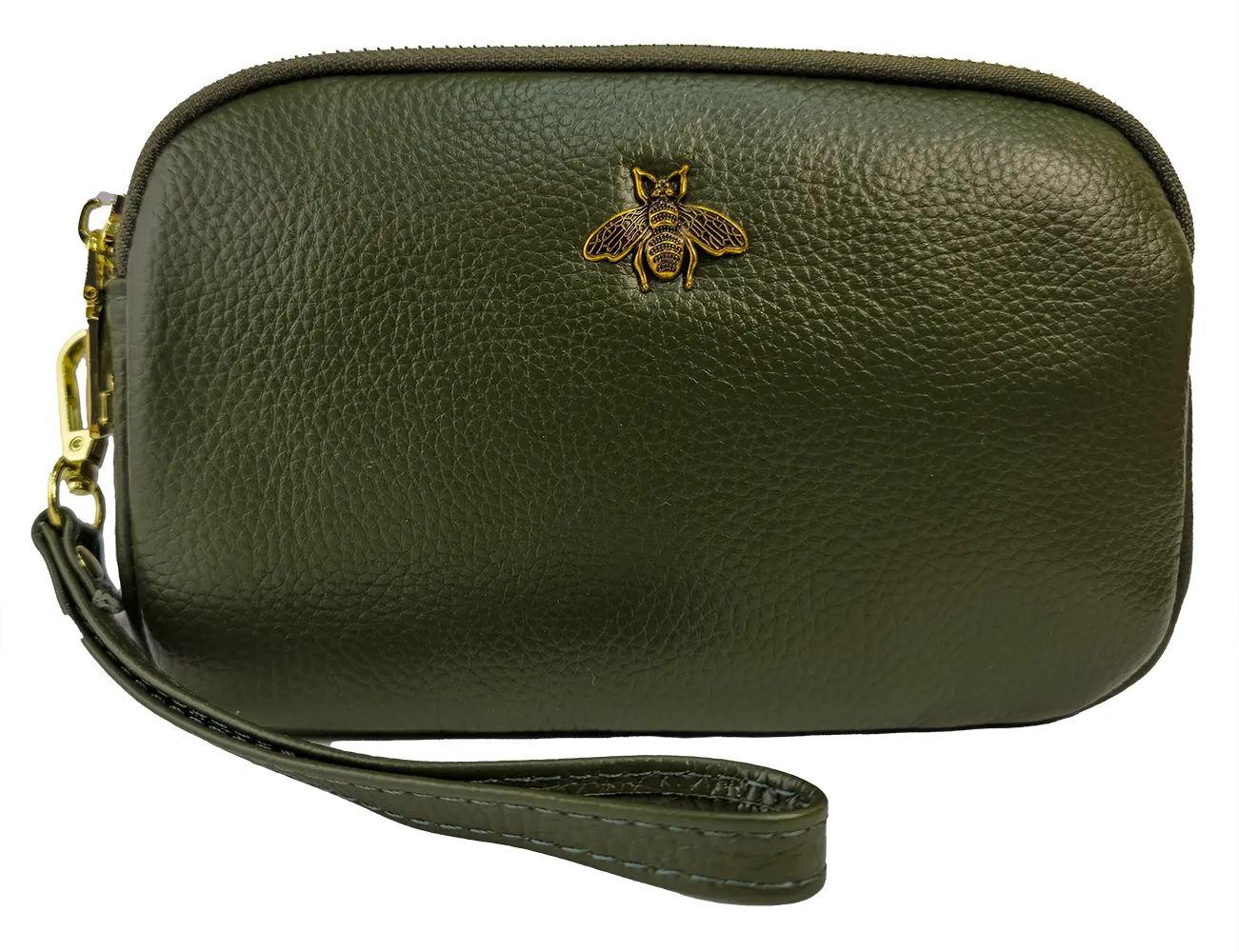 Strathurie Fashion Accessory Wholesaler Glasgow OLIVE GREEN LEATHER BEE 1189 - Image 5