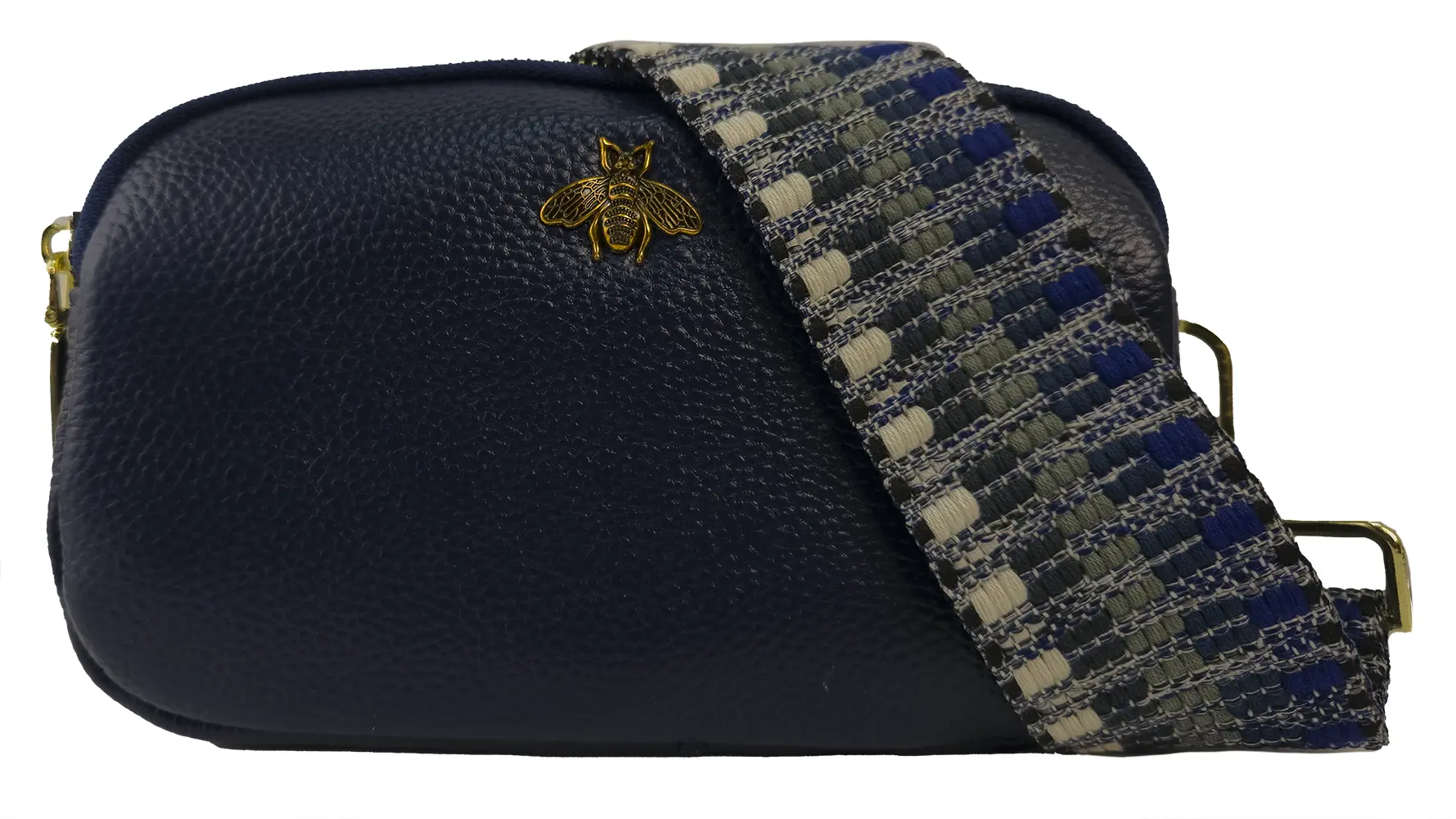 Strathurie Fashion Accessory Wholesaler Glasgow NAVY LEATHER BEE 1189