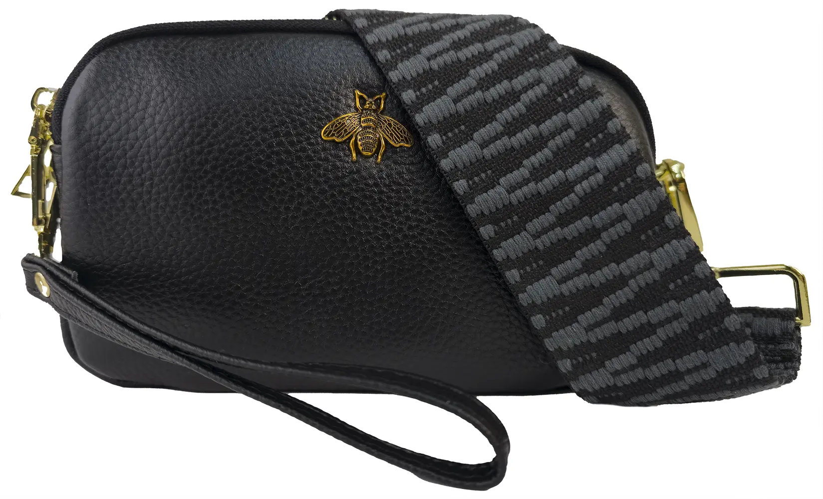 Strathurie Fashion Accessory Wholesaler Glasgow BLACK LEATHER BEE 1189