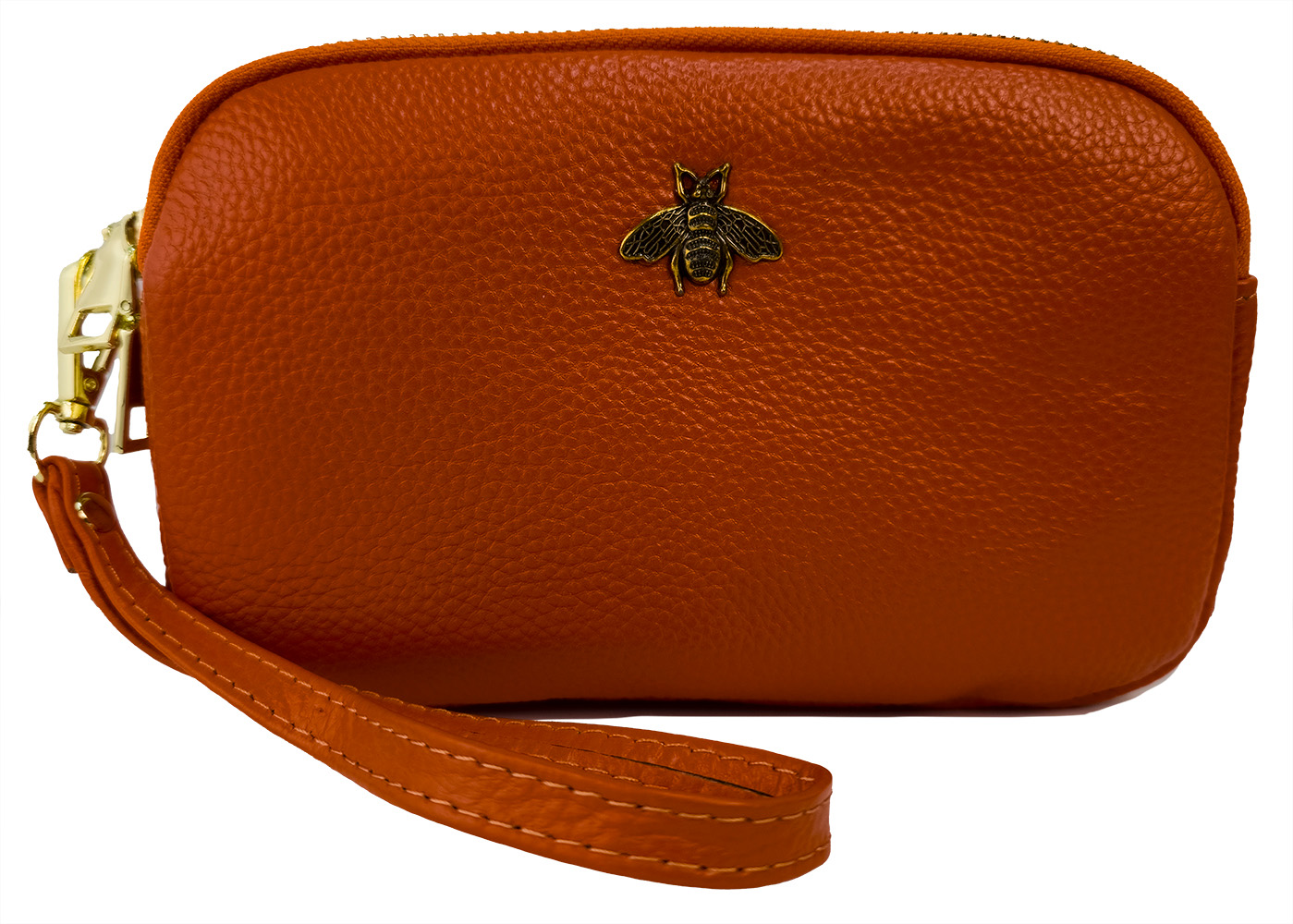 Strathurie Fashion Accessory Wholesaler Glasgow ORANGE LEATHER BEE 1189 - Image 2