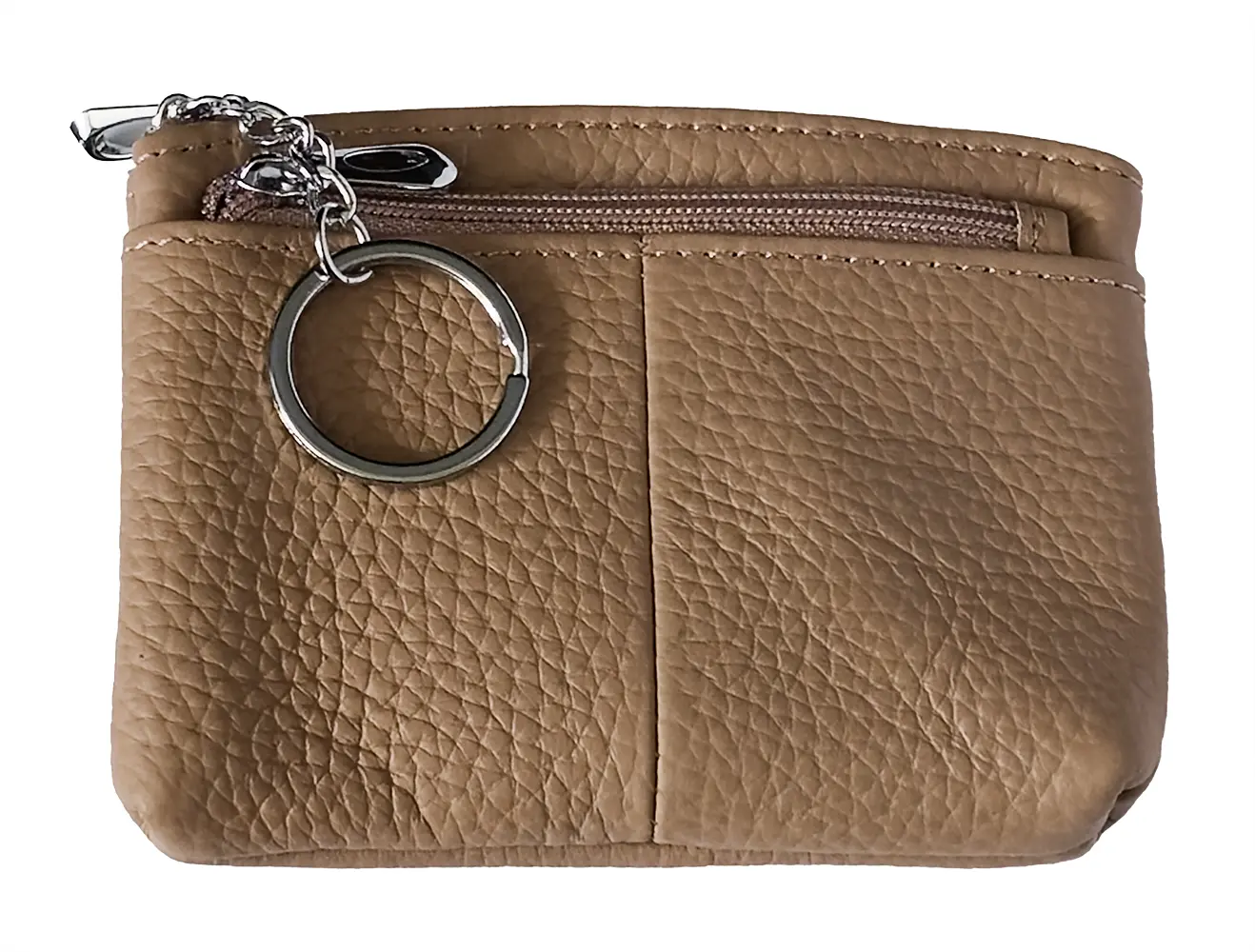 Strathurie Fashion Accessory Wholesaler Glasgow Leather Zipped Coin Purse Nude - Image 2