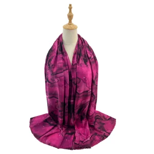 Strathurie Fashion Accessory Wholesaler Glasgow SF2411-111 Print Scarf Fuchsia