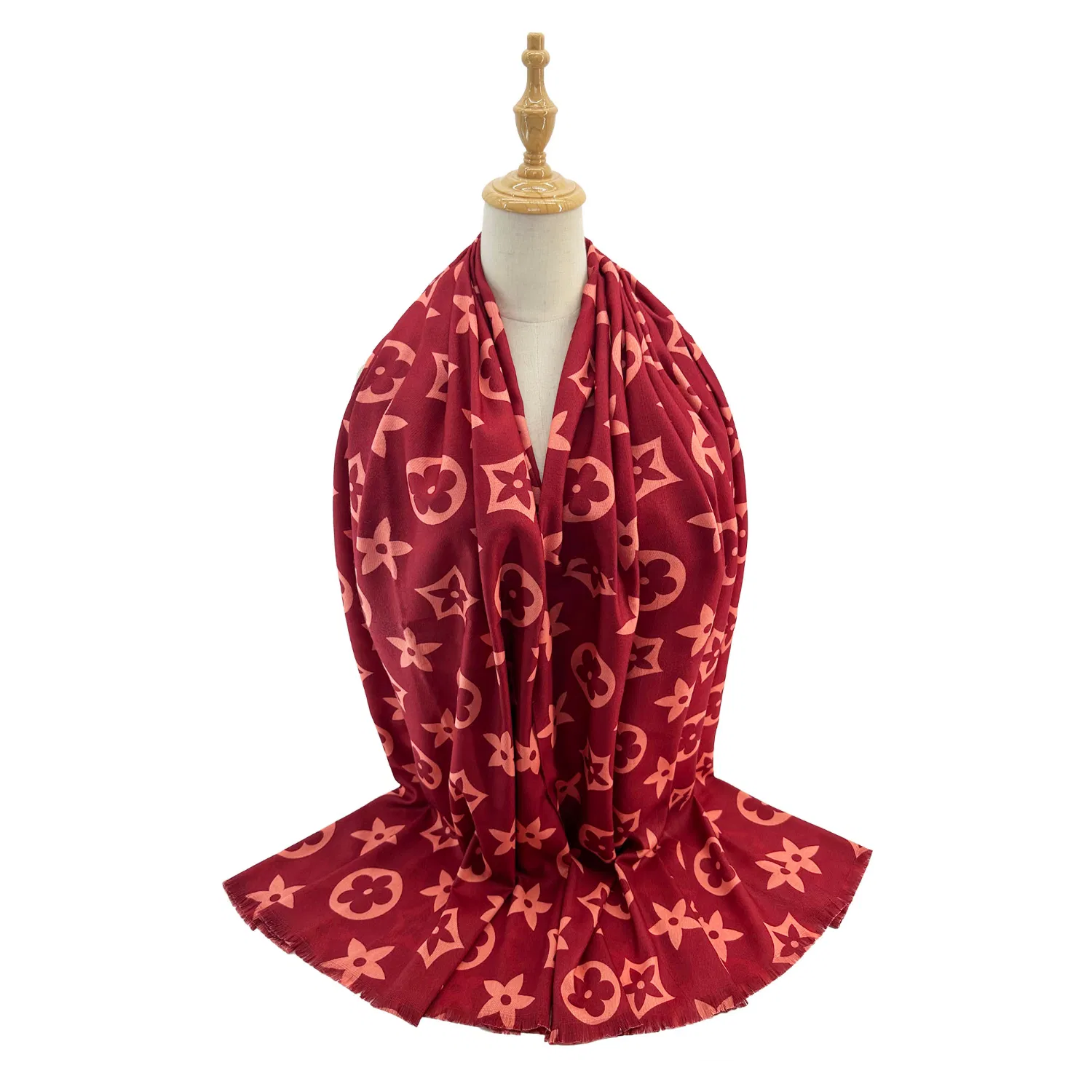 Strathurie Fashion Accessory Wholesaler Glasgow SF2411-125 Burgandy Scarf