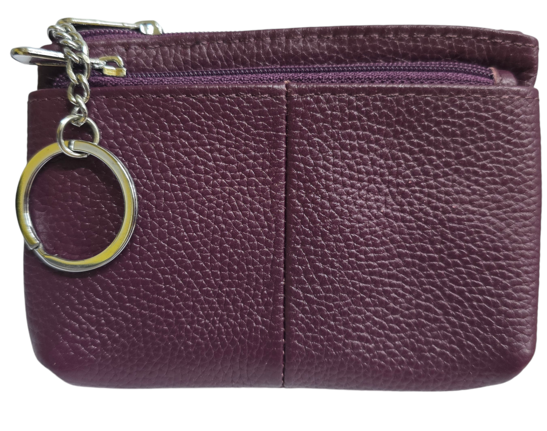 Strathurie Fashion Accessory Wholesaler Glasgow Leather Zipped Coin Purse Wine
