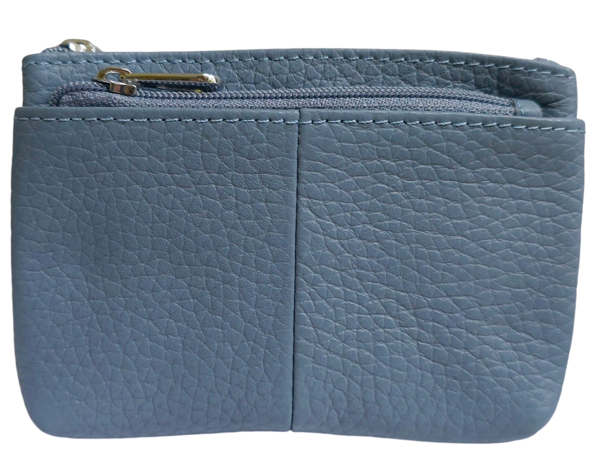 Strathurie Fashion Accessory Wholesaler Glasgow Leather Zipped Coin Purse Light Blue