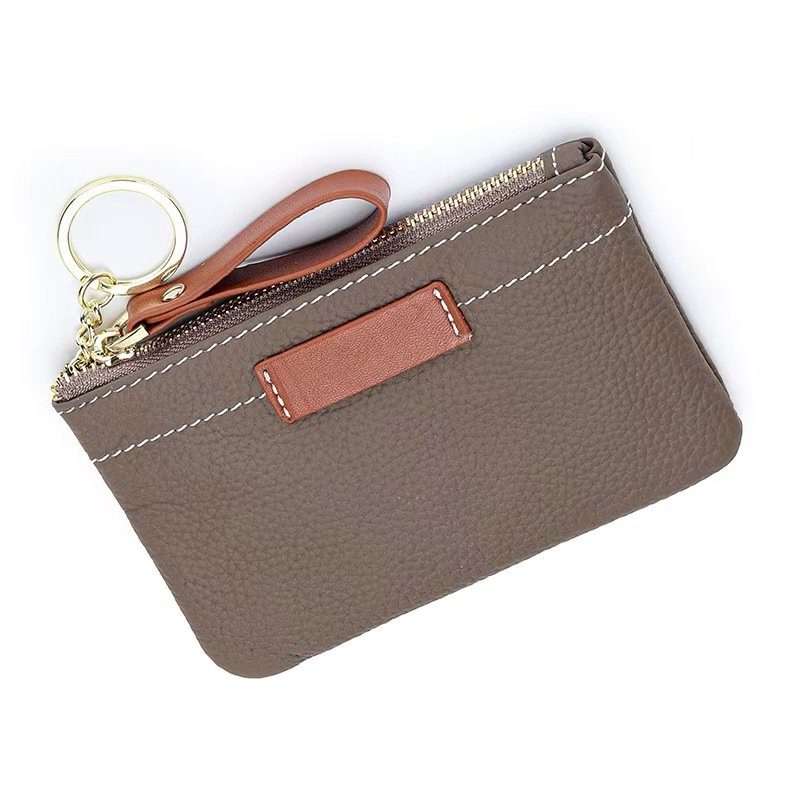 Strathurie Fashion Accessory Wholesaler Glasgow Leather Purse with Brown Contrasting Colour in White - Image 7