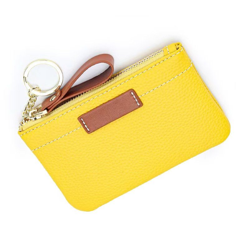 Strathurie Fashion Accessory Wholesaler Glasgow Leather Purse with Brown Contrasting Colour in White - Image 6