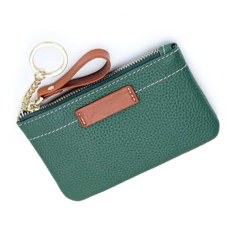 Strathurie Fashion Accessory Wholesaler Glasgow Leather Purse with Brown Contrasting Colour in White - Image 5