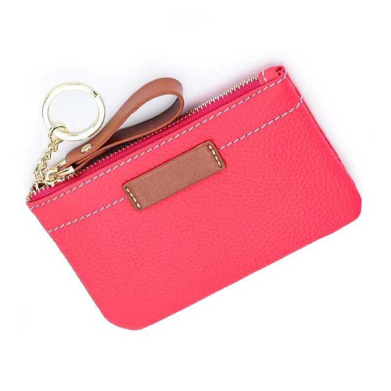 Strathurie Fashion Accessory Wholesaler Glasgow Leather Purse with Brown Contrasting Colour in White - Image 4