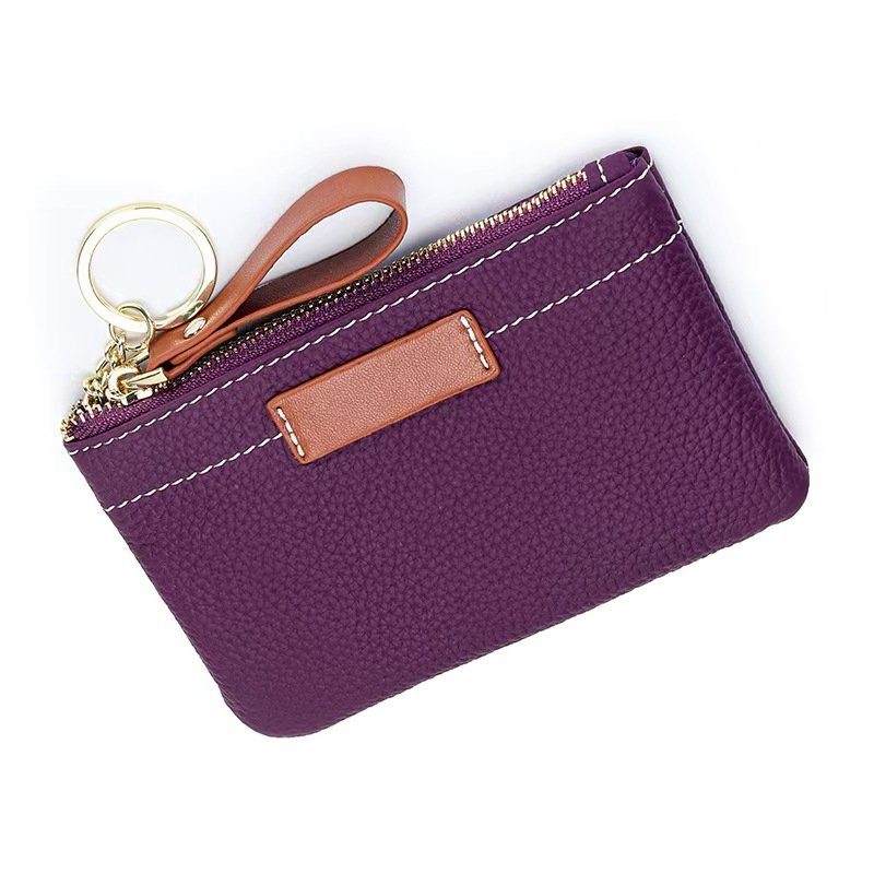 Strathurie Fashion Accessory Wholesaler Glasgow Leather Purse with Brown Contrasting Colour in White - Image 3