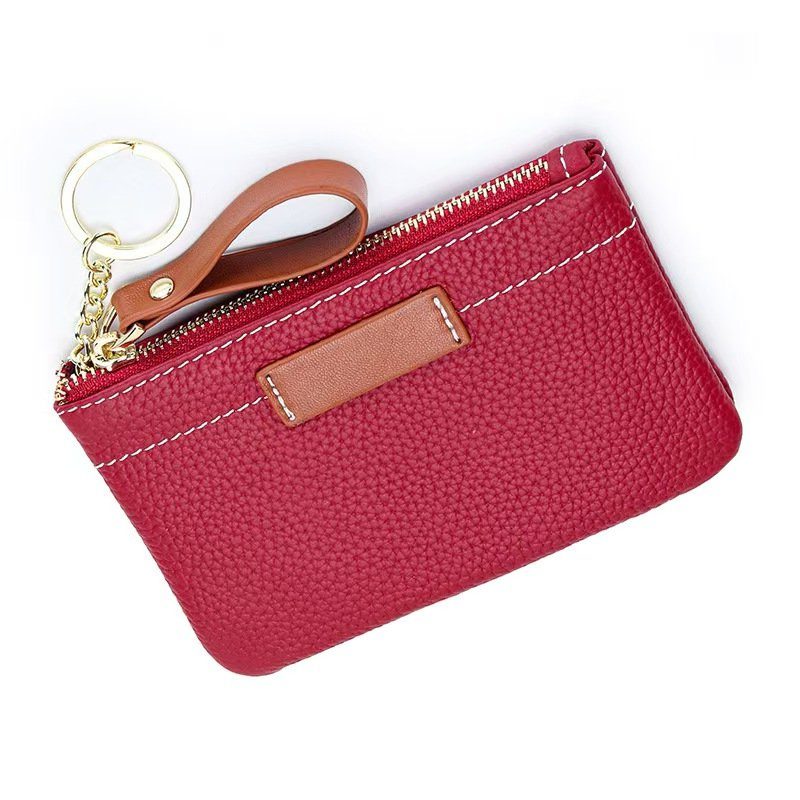 Strathurie Fashion Accessory Wholesaler Glasgow Leather Purse with Brown Contrasting Colour in White - Image 2