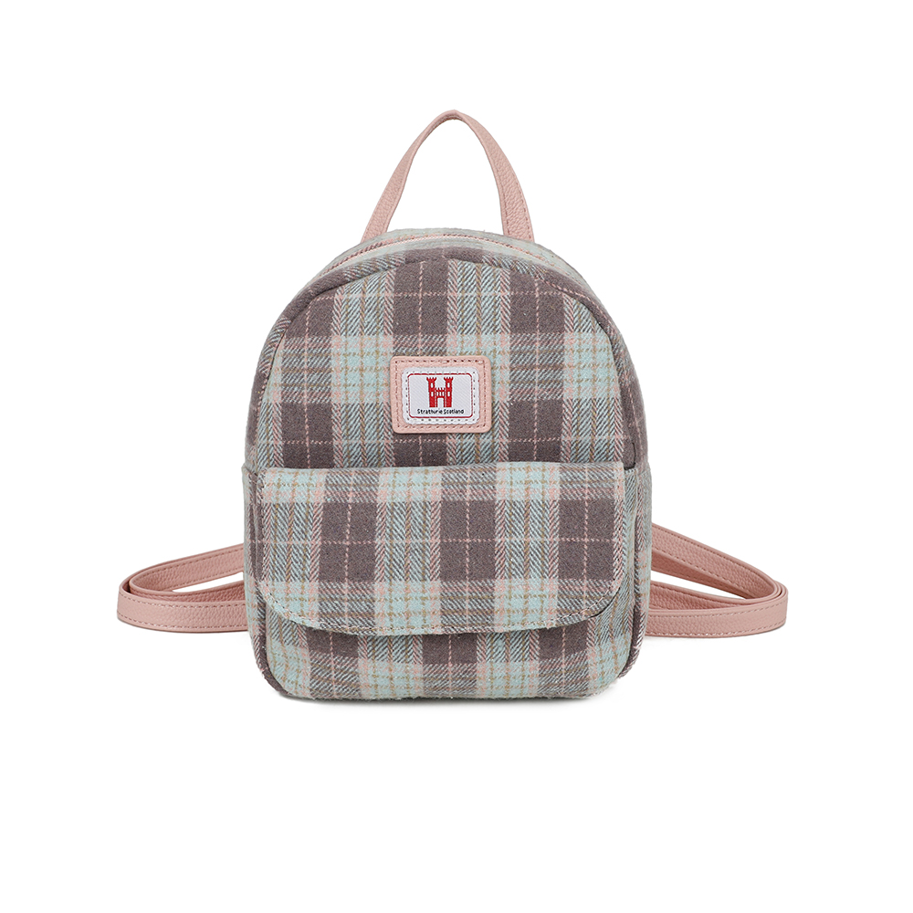 Strathurie Fashion Accessory Wholesaler Glasgow a small backpack with a pink strap