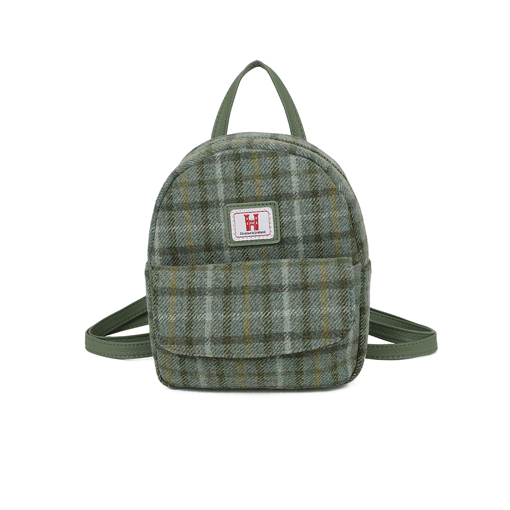 Strathurie Fashion Accessory Wholesaler Glasgow a green and grey backpack